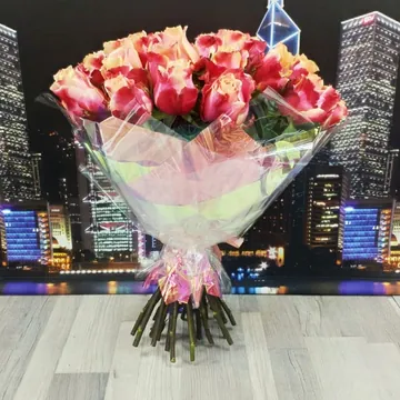 Букет из 25 роз 3D 40 см (Эквадор)